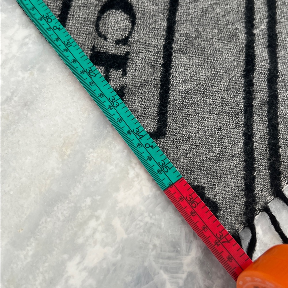 Coach Men's Scarf in Black and Gray - Picture 2 of 3